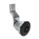 SOUTHCO Quarter-Turn Cam Latch, 7 mm Triangle Recess, 34mm (1.34 in) Grip, Not Sealed, Zinc Alloy, Powder Coat, Black [E5-2-025-140]