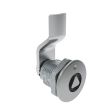 SOUTHCO Quarter-Turn Cam Latch, 8 mm Triangle Recess, 10mm (.39 in) Grip, Sealed, Zinc Alloy, Chrome Plated, Bright [E5-2-031-021]
