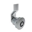 SOUTHCO Quarter-Turn Cam Latch, 8 mm Triangle Recess, 12mm (.47 in) Grip, Not Sealed, Zinc Alloy, Chrome Plated, Bright [E5-2-031-030]