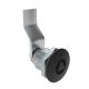SOUTHCO Quarter-Turn Cam Latch, 8 mm Triangle Recess, 32mm (1.25 in) Grip, Sealed, Zinc Alloy, Powder Coat, Black [E5-2-035-131]