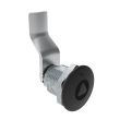 SOUTHCO Quarter-Turn Cam Latch, 8 mm Triangle Recess, 34mm (1.34 in) Grip, Not Sealed, Zinc Alloy, Powder Coat, Black [E5-2-035-140]