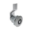 SOUTHCO Quarter-Turn Cam Latch, 7 mm Square Recess, 10mm (.39 in) Grip, Sealed, Zinc Alloy, Chrome Plated, Bright [E5-2-041-021]