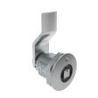 SOUTHCO Quarter-Turn Cam Latch, 7 mm Square Recess, 12mm (.47 in) Grip, Not Sealed, Zinc Alloy, Chrome Plated, Bright [E5-2-041-030]