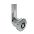 SOUTHCO Quarter-Turn Cam Latch, 7 mm Square Recess, 22mm (.87 in) Grip, Not Sealed, Zinc Alloy, Chrome Plated, Bright [E5-2-041-080]