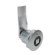 SOUTHCO Quarter-Turn Cam Latch, 7 mm Square Recess, 24mm (.94 in) Grip, Not Sealed, Zinc Alloy, Chrome Plated, Bright [E5-2-041-090]