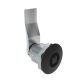 SOUTHCO Quarter-Turn Cam Latch, 7 mm Square Recess, 26mm (1.02 in) Grip, Not Sealed, Zinc Alloy, Powder Coat, Black [E5-2-045-100]