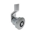 SOUTHCO Quarter-Turn Cam Latch, 8 mm Square, 10mm (.39 in) Grip, Not Sealed, Zinc Alloy, Chrome Plated, Bright [E5-2-051-020]