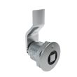 SOUTHCO Quarter-Turn Cam Latch, 8 mm Square, 12mm (.47 in) Grip, Not Sealed, Zinc Alloy, Chrome Plated, Bright [E5-2-051-030]