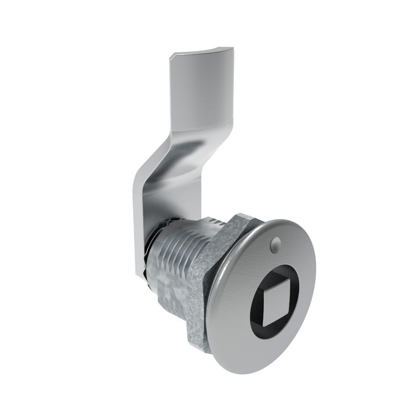 SOUTHCO Quarter-Turn Cam Latch, 8 mm Square, 12mm (.47 in) Grip, Sealed, Zinc Alloy, Chrome Plated, Bright [E5-2-051-031]