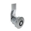 SOUTHCO Quarter-Turn Cam Latch, 8 mm Square, 18mm (.71 in) Grip, Not Sealed, Zinc Alloy, Chrome Plated, Bright [E5-2-051-060]