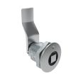 SOUTHCO Quarter-Turn Cam Latch, 8 mm Square, 30mm (1.18 in) Grip, Sealed, Zinc Alloy, Chrome Plated, Bright [E5-2-051-121]