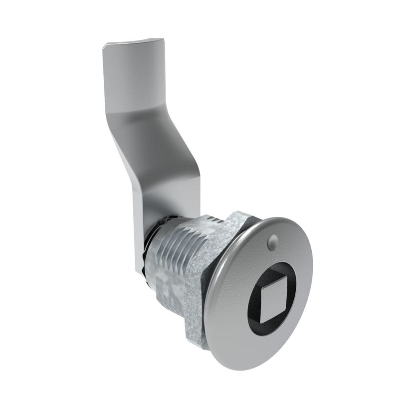 SOUTHCO Quarter-Turn Cam Latch, 8 mm Square, 32mm (1.25 in) Grip, Sealed, Zinc Alloy, Chrome Plated, Bright [E5-2-051-131]
