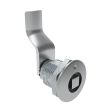 SOUTHCO Quarter-Turn Cam Latch, 8 mm Square, 36mm (1.42 in) Grip, Not Sealed, Zinc Alloy, Chrome Plated, Bright [E5-2-051-150]