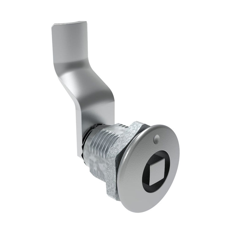 SOUTHCO Quarter-Turn Cam Latch, 8 mm Square, 36mm (1.42 in) Grip, Sealed, Zinc Alloy, Chrome Plated, Bright [E5-2-051-151]