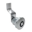SOUTHCO Quarter-Turn Cam Latch, 8 mm Square, 40mm (1.57 in) Grip, Not Sealed, Zinc Alloy, Chrome Plated, Bright [E5-2-051-170]