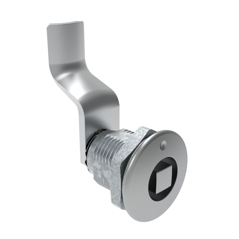 SOUTHCO Quarter-Turn Cam Latch, 8 mm Square, 40mm (1.57 in) Grip, Sealed, Zinc Alloy, Chrome Plated, Bright [E5-2-051-171]