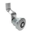 SOUTHCO Quarter-Turn Cam Latch, 8 mm Square, 44mm (1.73 in) Grip, Not Sealed, Zinc Alloy, Chrome Plated, Bright [E5-2-051-190]