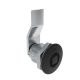 SOUTHCO Quarter-Turn Cam Latch, 8 mm Square, 16mm (.63 in) Grip, Sealed, Zinc Alloy, Powder Coat, Black [E5-2-055-051]