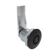 SOUTHCO Quarter-Turn Cam Latch, 8 mm Square, 24mm (.94 in) Grip, Not Sealed, Zinc Alloy, Powder Coat, Black [E5-2-055-090]