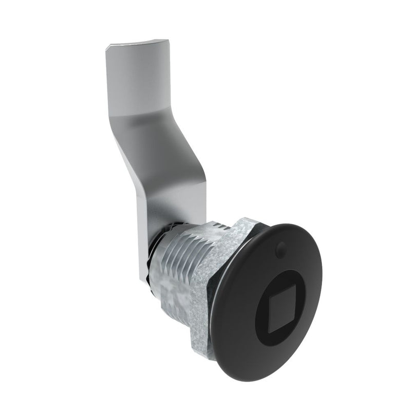SOUTHCO Quarter-Turn Cam Latch, 8 mm Square, 32mm (1.25 in) Grip, Sealed, Zinc Alloy, Powder Coat, Black [E5-2-055-131]