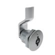 SOUTHCO Quarter-Turn Cam Latch, 3 mm Double Bitted Recess, 8mm (.31 in) Grip, Sealed, Zinc Alloy, Chrome Plated, Bright [E5-2-061-011]