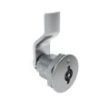 SOUTHCO Quarter-Turn Cam Latch, 3 mm Double Bitted Recess, 10mm (.39 in) Grip, Not Sealed, Zinc Alloy, Chrome Plated, Bright [E5-2-061-020]