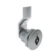 SOUTHCO Quarter-Turn Cam Latch, 3 mm Double Bitted Recess, 12mm (.47 in) Grip, Sealed, Zinc Alloy, Chrome Plated, Bright [E5-2-061-031]
