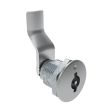 SOUTHCO Quarter-Turn Cam Latch, 3 mm Double Bitted Recess, 34mm (1.34 in) Grip, Not Sealed, Zinc Alloy, Chrome Plated, Bright [E5-2-061-140]
