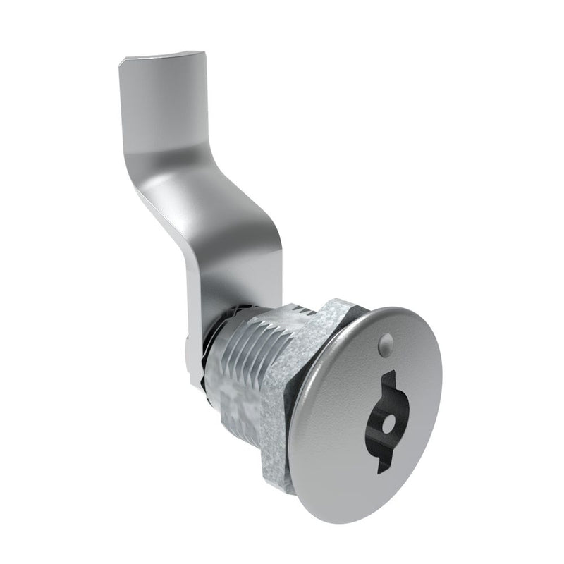 SOUTHCO Quarter-Turn Cam Latch, 3 mm Double Bitted Recess, 38mm (1.50 in) Grip, Sealed, Zinc Alloy, Chrome Plated, Bright [E5-2-061-161]