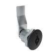SOUTHCO Quarter-Turn Cam Latch, 3 mm Double Bitted Recess, 26mm (1.02 in) Grip, Sealed, Zinc Alloy, Powder Coat, Black [E5-2-065-101]