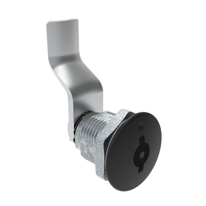 SOUTHCO Quarter-Turn Cam Latch, 3 mm Double Bitted Recess, 36mm (1.42 in) Grip, Sealed, Zinc Alloy, Powder Coat, Black [E5-2-065-151]