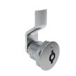 SOUTHCO Quarter-Turn Cam Latch, 5 mm Double Bitted Recess, 8mm (.31 in) Grip, Not Sealed, Zinc Alloy, Chrome Plated, Bright [E5-2-071-010]