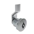SOUTHCO Quarter-Turn Cam Latch, 5 mm Double Bitted Recess, 10mm (.39 in) Grip, Not Sealed, Zinc Alloy, Chrome Plated, Bright [E5-2-071-020]