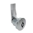 SOUTHCO Quarter-Turn Cam Latch, 5 mm Double Bitted Recess, 24mm (.94 in) Grip, Not Sealed, Zinc Alloy, Chrome Plated, Bright [E5-2-071-090]