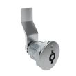 SOUTHCO Quarter-Turn Cam Latch, 5 mm Double Bitted Recess, 30mm (1.18 in) Grip, Not Sealed, Zinc Alloy, Chrome Plated, Bright [E5-2-071-120]