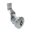 SOUTHCO Quarter-Turn Cam Latch, 5 mm Double Bitted Recess, 36mm (1.42 in) Grip, Not Sealed, Zinc Alloy, Chrome Plated, Bright [E5-2-071-150]