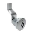 SOUTHCO Quarter-Turn Cam Latch, 5 mm Double Bitted Recess, 38mm (1.50 in) Grip, Not Sealed, Zinc Alloy, Chrome Plated, Bright [E5-2-071-160]