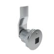SOUTHCO Quarter-Turn Cam Latch, 8 mm Square Recess, 18mm (.71 in) Grip, Not Sealed, Zinc Alloy, Chrome Plated, Bright [E5-2-081-060]