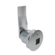 SOUTHCO Quarter-Turn Cam Latch, 8 mm Square Recess, 24mm (.94 in) Grip, Not Sealed, Zinc Alloy, Chrome Plated, Bright [E5-2-081-090]