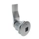 SOUTHCO Quarter-Turn Cam Latch, 8 mm Square Recess, 26mm (1.02 in) Grip, Sealed, Zinc Alloy, Chrome Plated, Bright [E5-2-081-101]