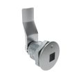 SOUTHCO Quarter-Turn Cam Latch, 8 mm Square Recess, 28mm (1.10 in) Grip, Sealed, Zinc Alloy, Chrome Plated, Bright [E5-2-081-111]