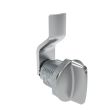 SOUTHCO Quarter-Turn Cam Latch, Short wing, 10mm (.39 in) Grip, Not Sealed, Zinc Alloy, Chrome Plated, Bright [E5-2-111-020]