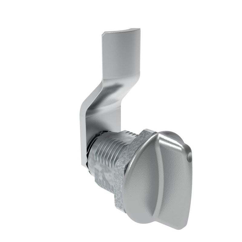 SOUTHCO Quarter-Turn Cam Latch, Short wing, 12mm (.47 in) Grip, Not Sealed, Zinc Alloy, Chrome Plated, Bright [E5-2-111-030]