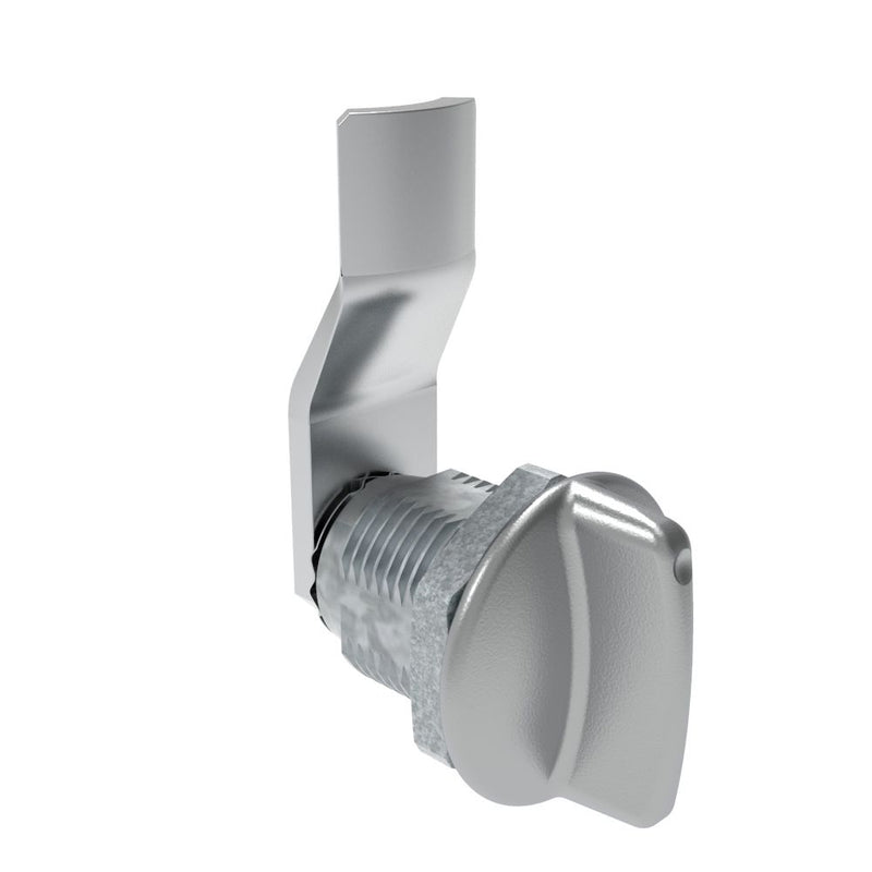 SOUTHCO Quarter-Turn Cam Latch, Short wing, 16mm (.63 in) Grip, Not Sealed, Zinc Alloy, Chrome Plated, Bright [E5-2-111-050]