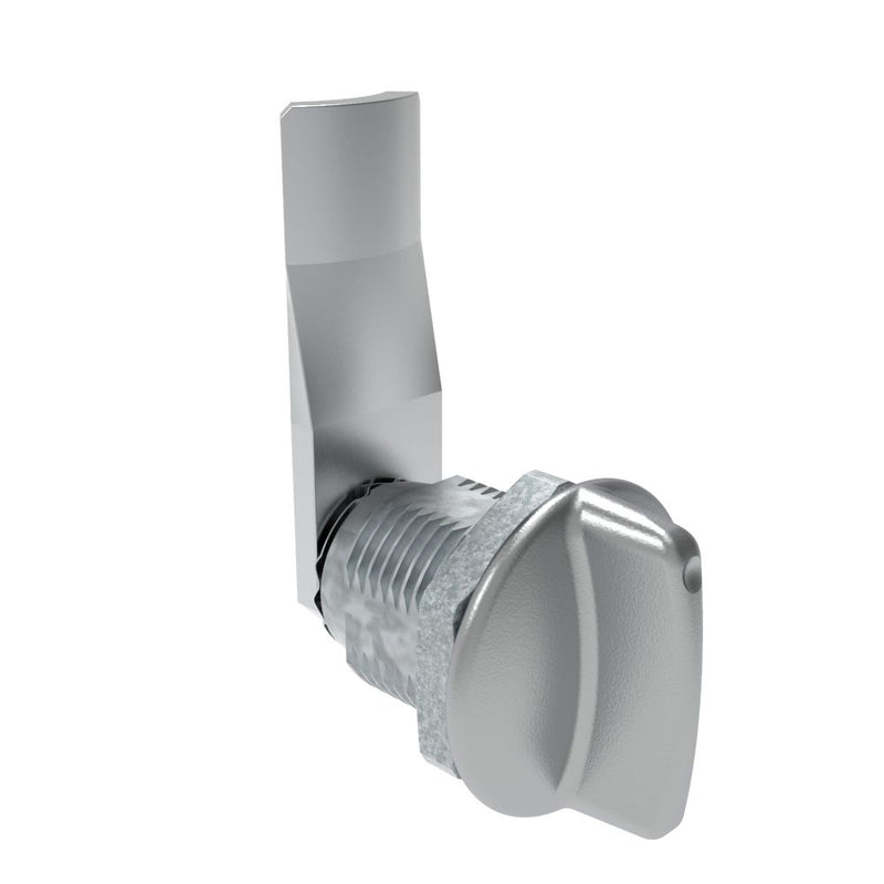 SOUTHCO Quarter-Turn Cam Latch, Short wing, 24mm (.94 in) Grip, Not Sealed, Zinc Alloy, Chrome Plated, Bright [E5-2-111-090]
