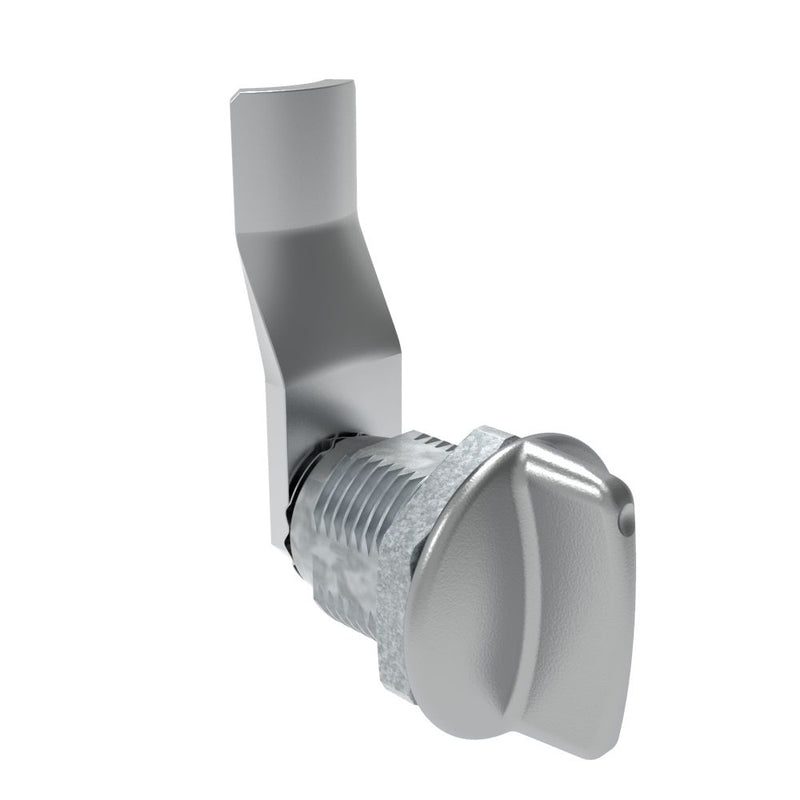 SOUTHCO Quarter-Turn Cam Latch, Short wing, 28mm (1.10 in) Grip, Not Sealed, Zinc Alloy, Chrome Plated, Bright [E5-2-111-110]
