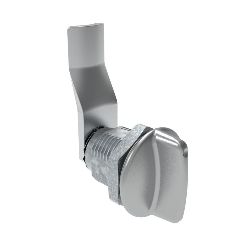 SOUTHCO Quarter-Turn Cam Latch, Short wing, 28mm (1.10 in) Grip, Sealed, Zinc Alloy, Chrome Plated, Bright [E5-2-111-111]