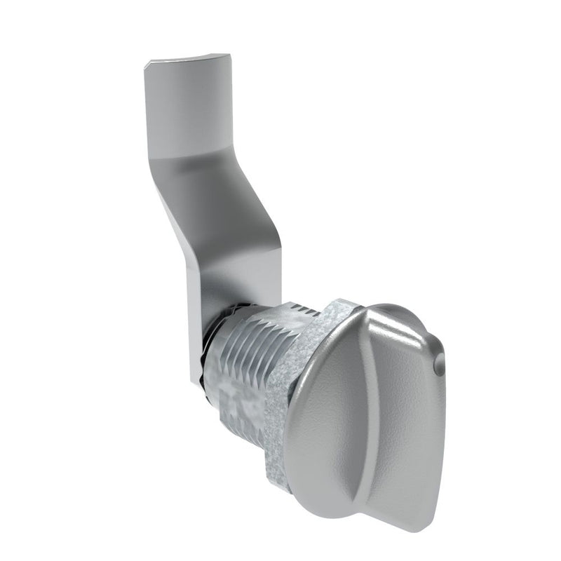 SOUTHCO Quarter-Turn Cam Latch, Short wing, 32mm (1.25 in) Grip, Not Sealed, Zinc Alloy, Chrome Plated, Bright [E5-2-111-130]