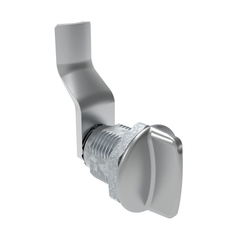 SOUTHCO Quarter-Turn Cam Latch, Short wing, 34mm (1.34 in) Grip, Not Sealed, Zinc Alloy, Chrome Plated, Bright [E5-2-111-140]