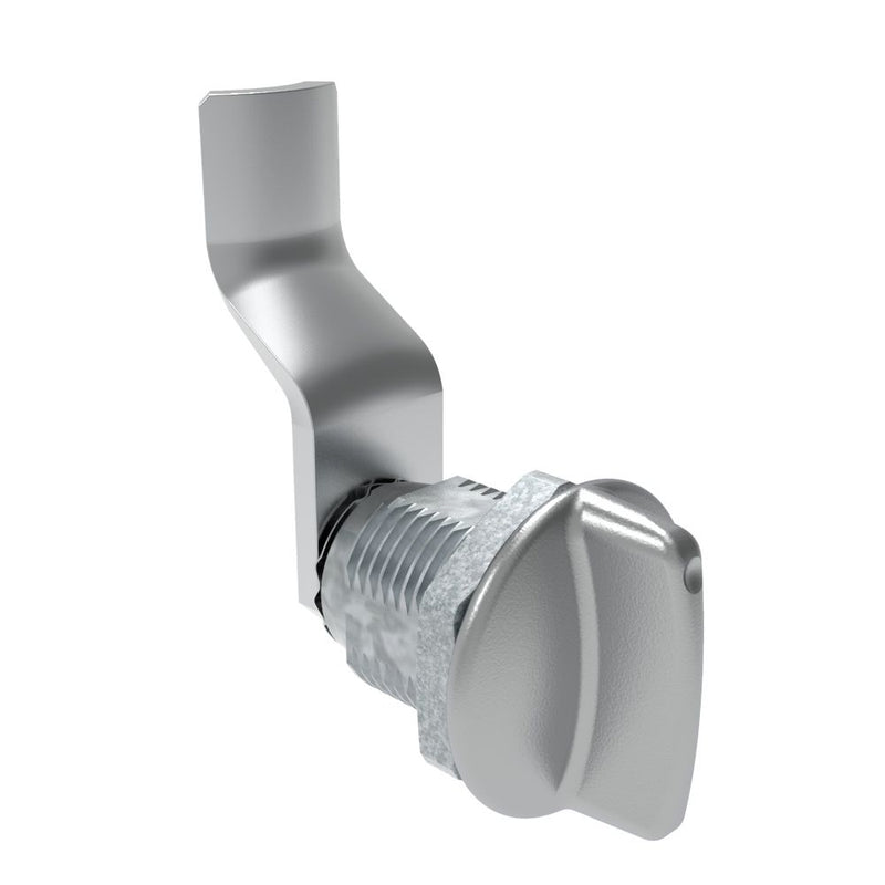 SOUTHCO Quarter-Turn Cam Latch, Short wing, 36mm (1.42 in) Grip, Not Sealed, Zinc Alloy, Chrome Plated, Bright [E5-2-111-150]